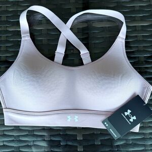 Under Armour UA Infinity 2.0 High Support Sports Bra - Pink - NWT